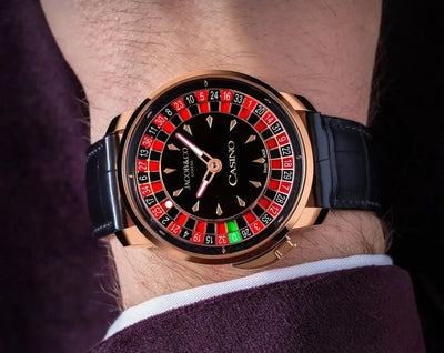 Buggati Jacob & Cobe Casino Premium Luxury Watch (Royal Red & Black)